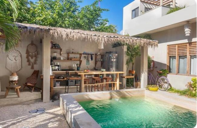 Hostal Dona Lucha Tulum Bagian luar foto